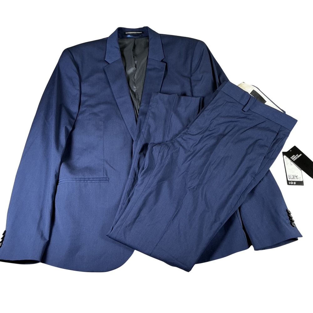 H&M Navy Blue Men's Suit Blazer & Pants